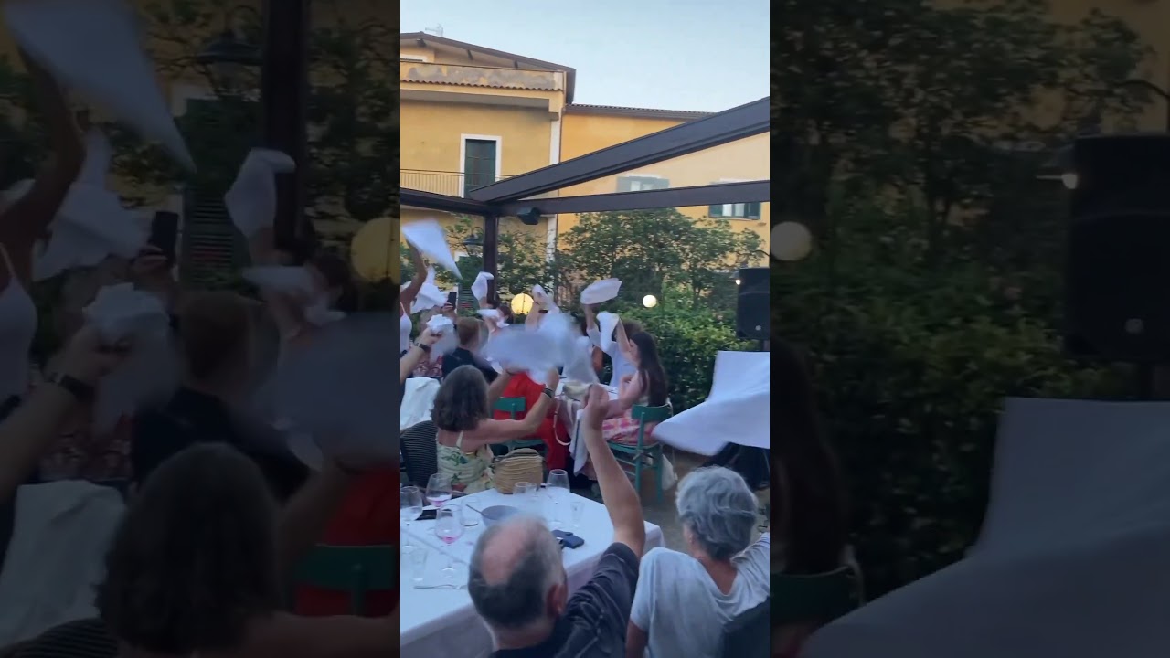 Celebration Dinner on our Italian Escapade tour #travel #travelshorts #italy #shorts #italianfood
