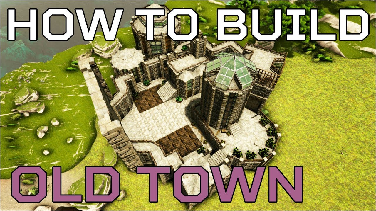 🦄 Old Town HOW TO BUILD Valguero PVE  | Ark Survival [NO MODS] (speedbuild)