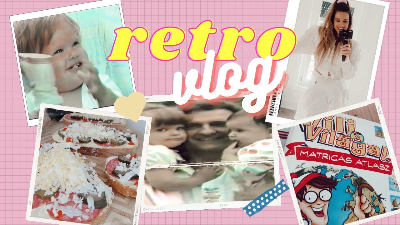 Egy RETRO nap velem // smink & haj, retro szendvics, VHS kazetták & nosztalgiázás │ Karin Dragos