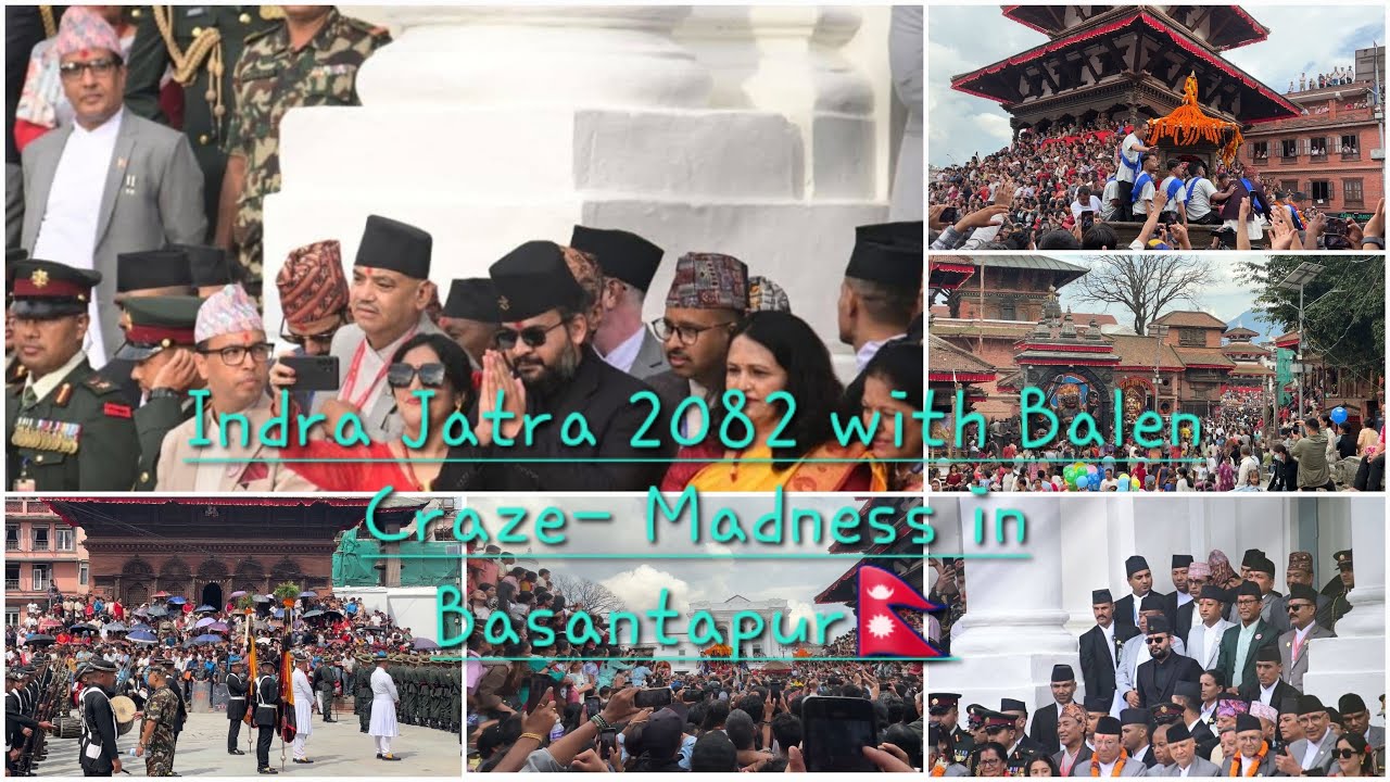 🔥 Balen Craze Takes Over Kumari Indra Jatra 2082! | Basantapur Madness Caught on Cam 🎥🇳🇵 #💚🙏🏼