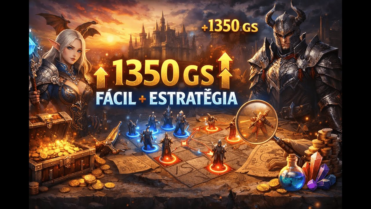 Como conseguir 1350 de gs  no skelth estratégia