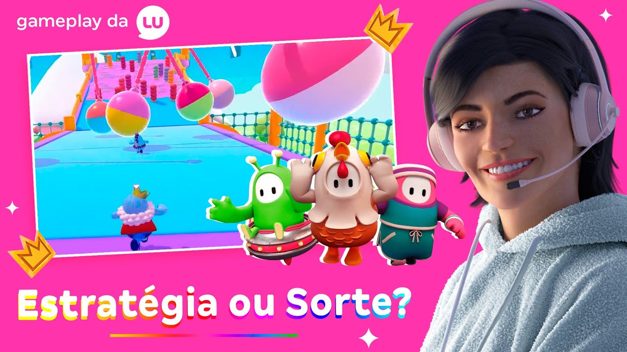 JOGUEI FALL GUYS PASSO EM FALSO, CLUBE DO SALTO, SEM PARAR E OUTRAS FASES | Canal da Lu - Magalu