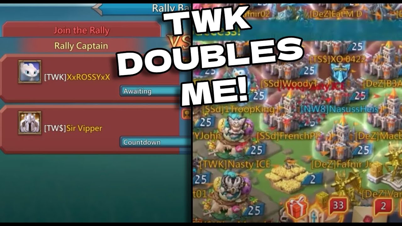 TWK Comes For Me, SSQ Gives Me Baron. Maybe A Double Will Work? Lords Mobile.
