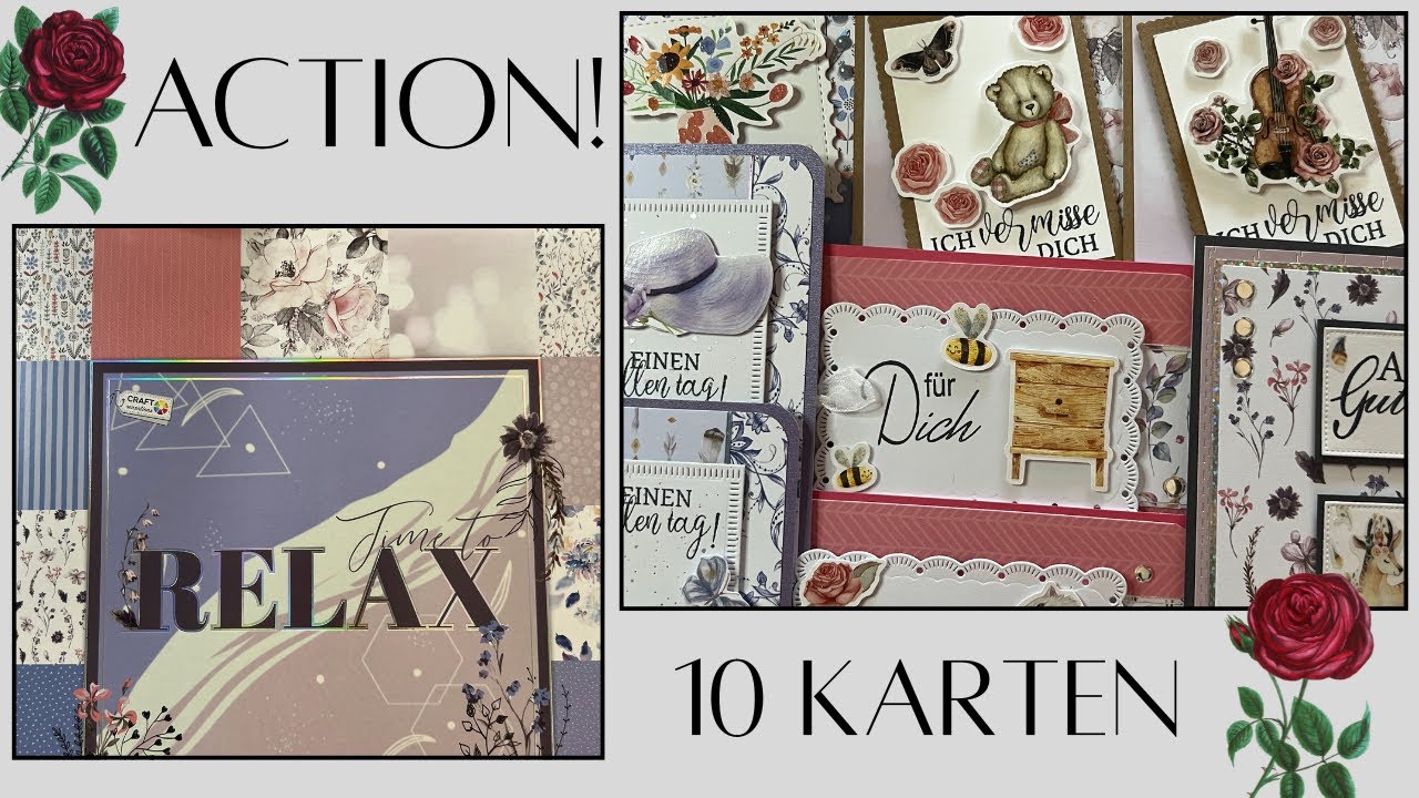 ACTION! 10 Karten - it's time to relax - Craft Sensations