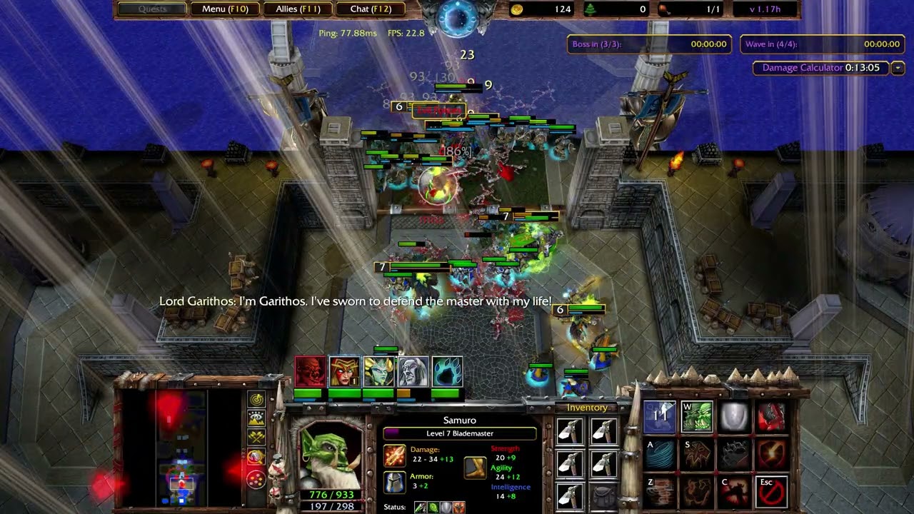 Warcraft 3 Frozen Throne – Dalaran Siege (Blademaster Gameplay) | Classic Custom Map