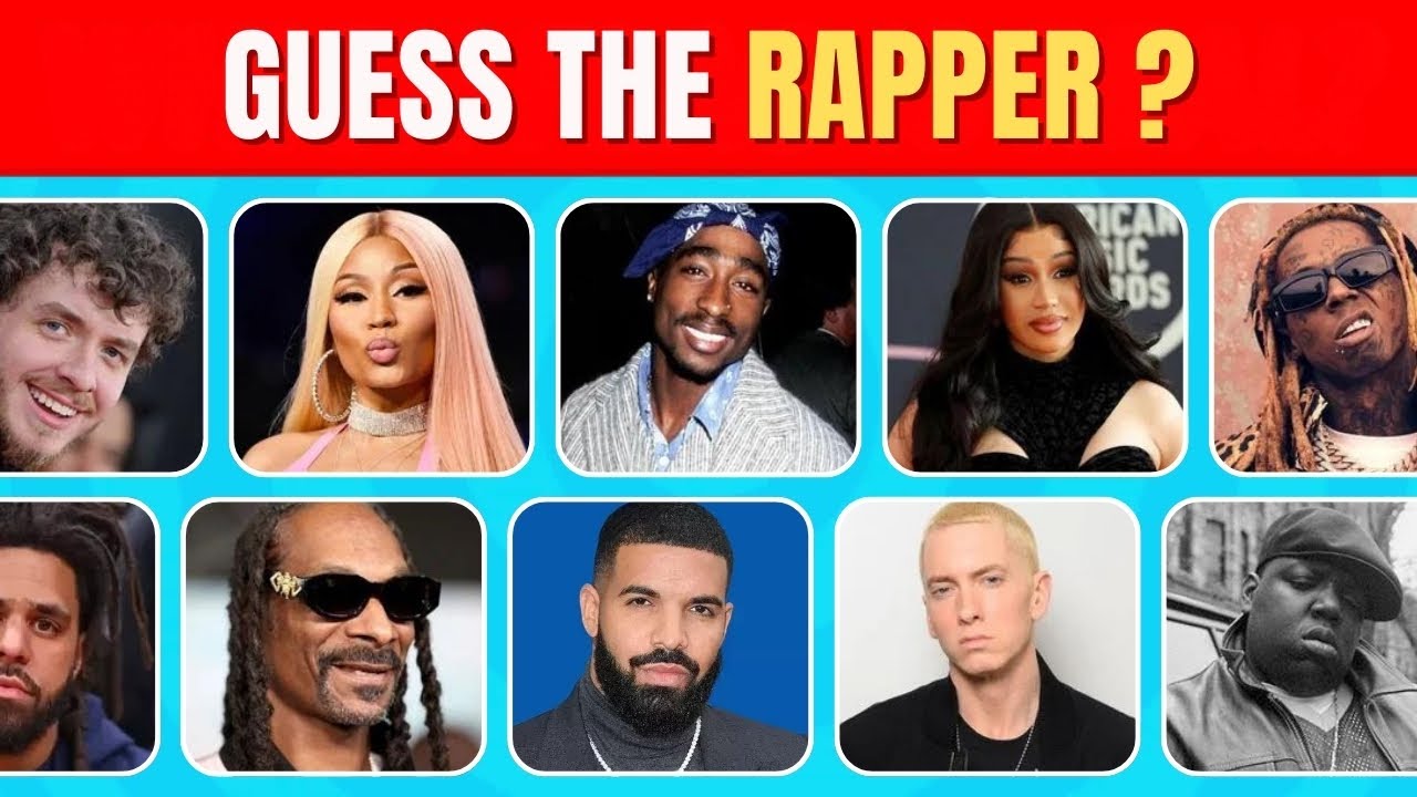 Guess The Rapper 🎤 | Ultimate Rap Quiz 🎵✅