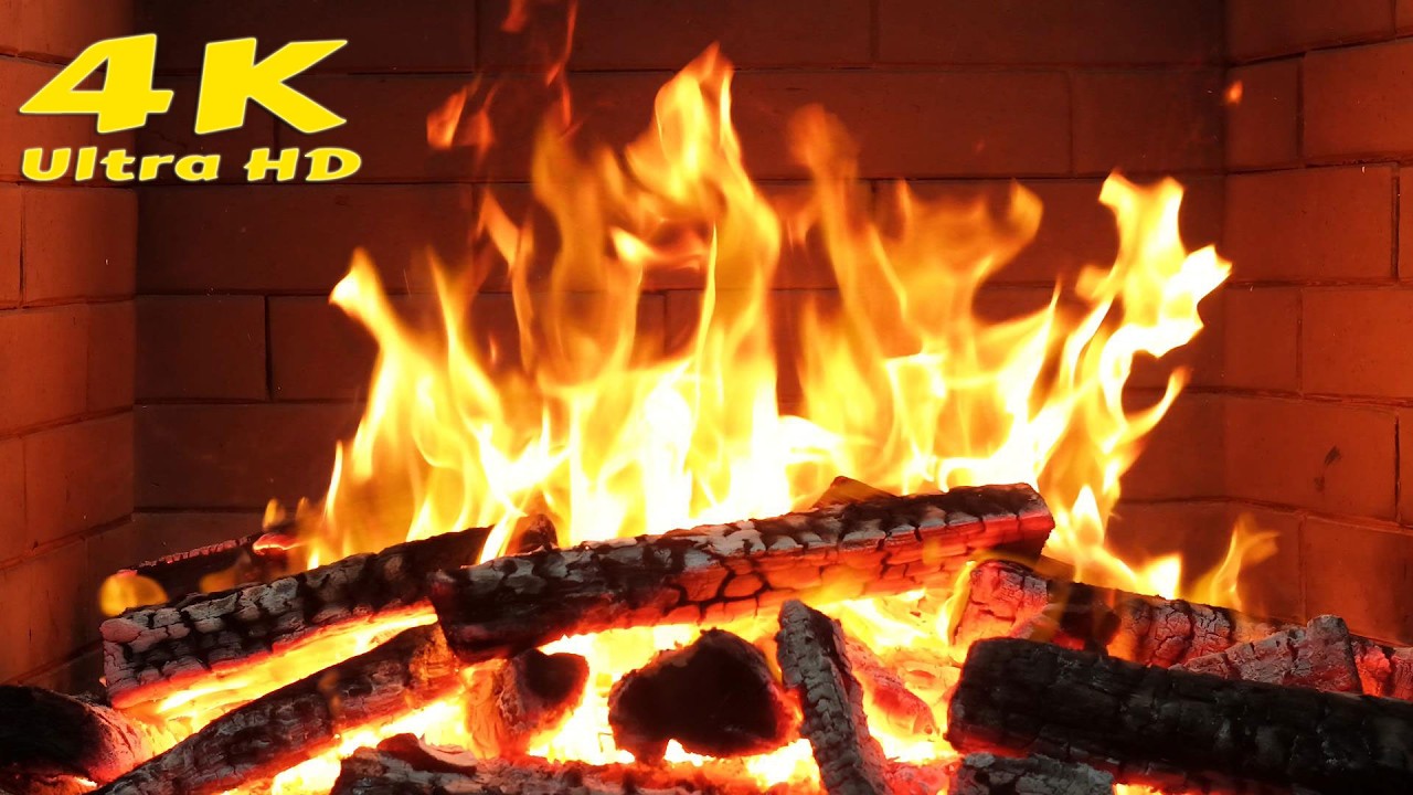 🔥 Winter Fireplace Cabin Retreat. Cozy winter fireplace. 4K Relaxation video with fireplace sounds