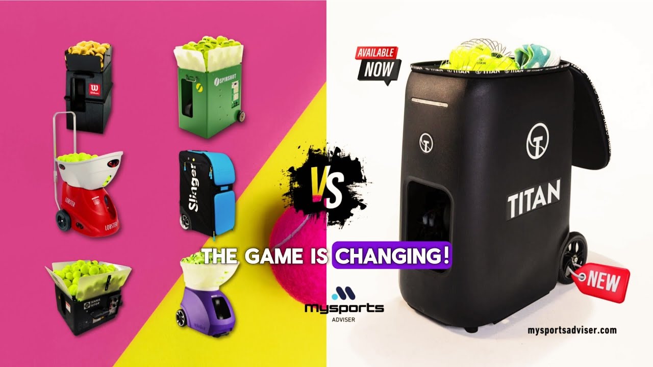 🥇 The Game is changing! - Titan tennis ball machine pickleball machine.✅️