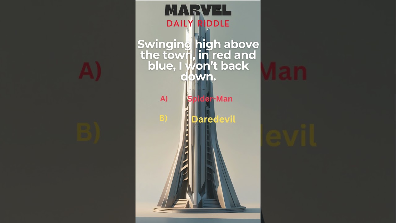 Your Daily Marvel Challenge | Are you a Marvel Geek? #shorts #marvel #superhero #dailychallenge