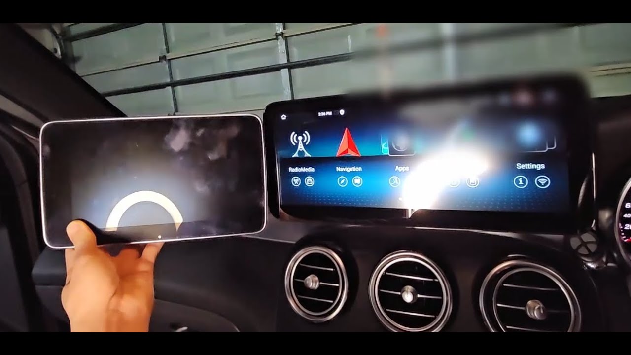 Как установить Android-экран в Mercedes-Benz GLC X253 для CarPlay Android Auto