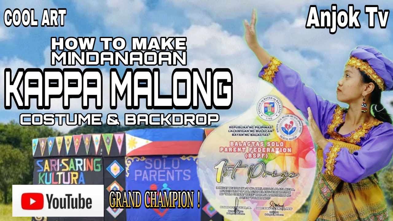 How to Make Mindanaoan Malong Costume and Backdrop/ Cultural Folk Dance Competition Champion