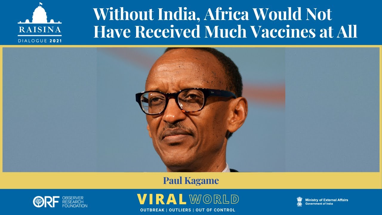 Raisina Dialogue 2021 || Crisis of International Cooperation || President Paul Kagame, Rwanda ||