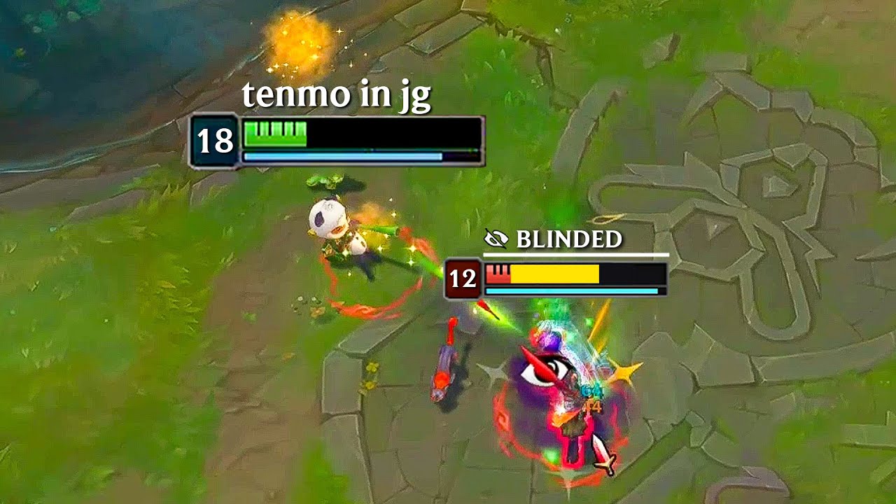 lvl 18 tenmo jg vs lvl 12 enemy jg