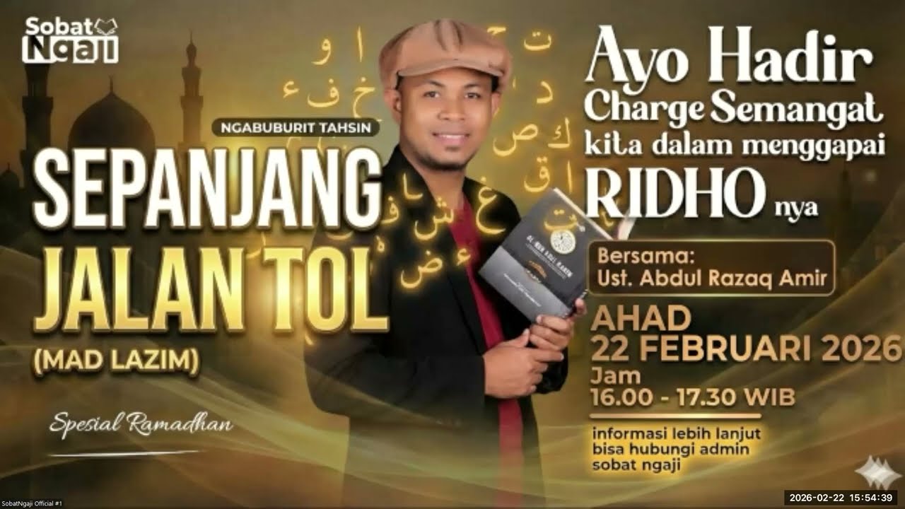 Ngabuburit Tahsin Ahad, 22 Februari 2026