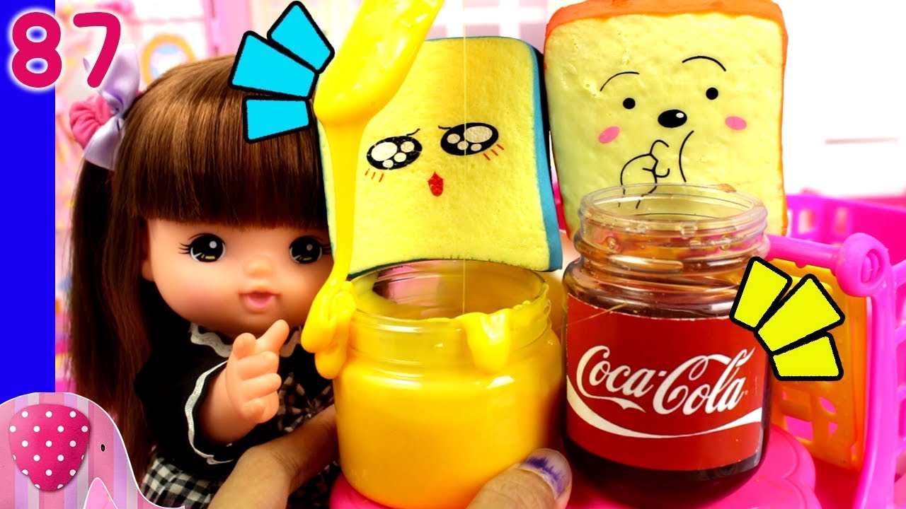 Mainan Boneka Eps 87 Bekal Sekolah Nene dan Yuka dengan Selai Slime - Squishy Dares - GoDuplo TV