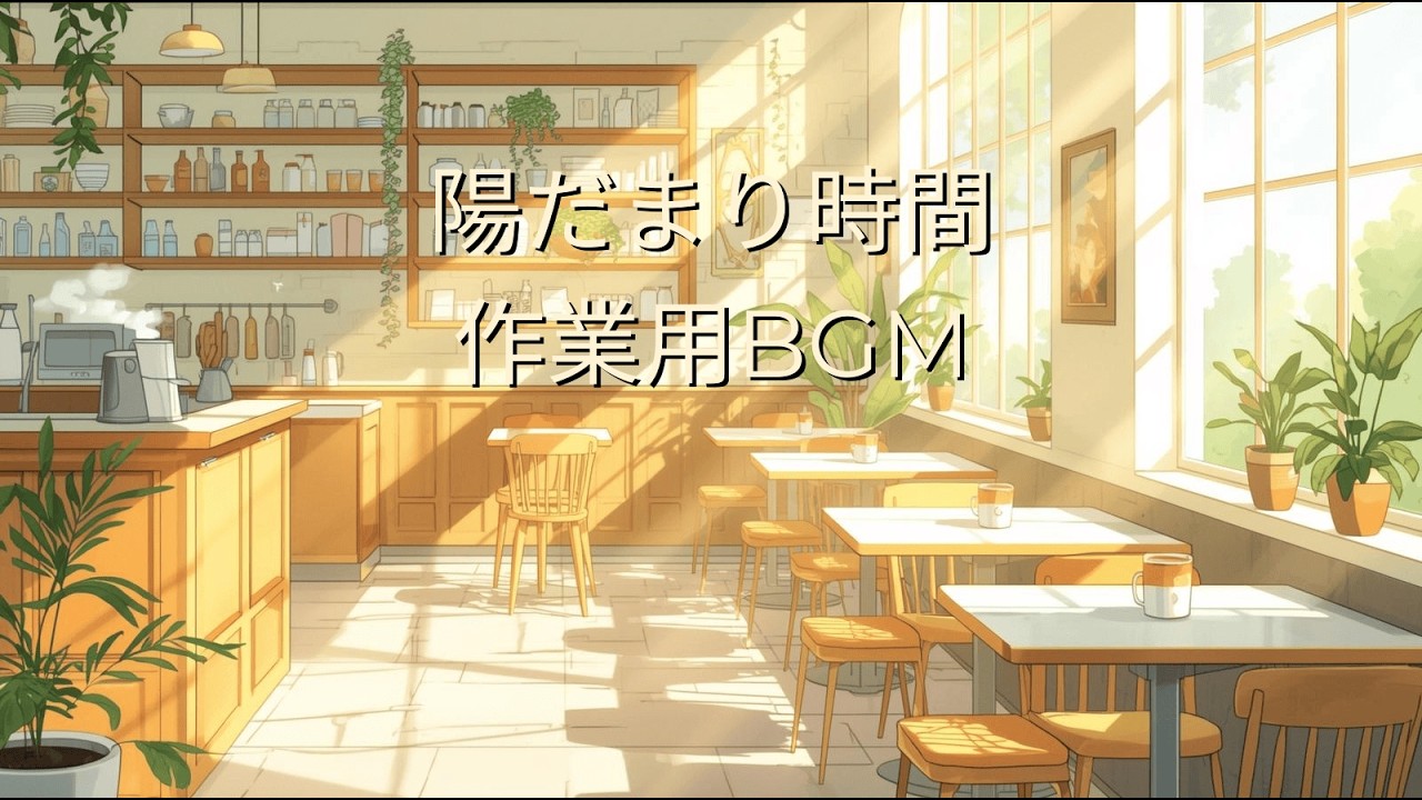 昼のカフェでゆったり作業｜穏やかに落ち着くBGM 【Daytime Cafe Music for Relaxed Work｜Calm and Soothing】