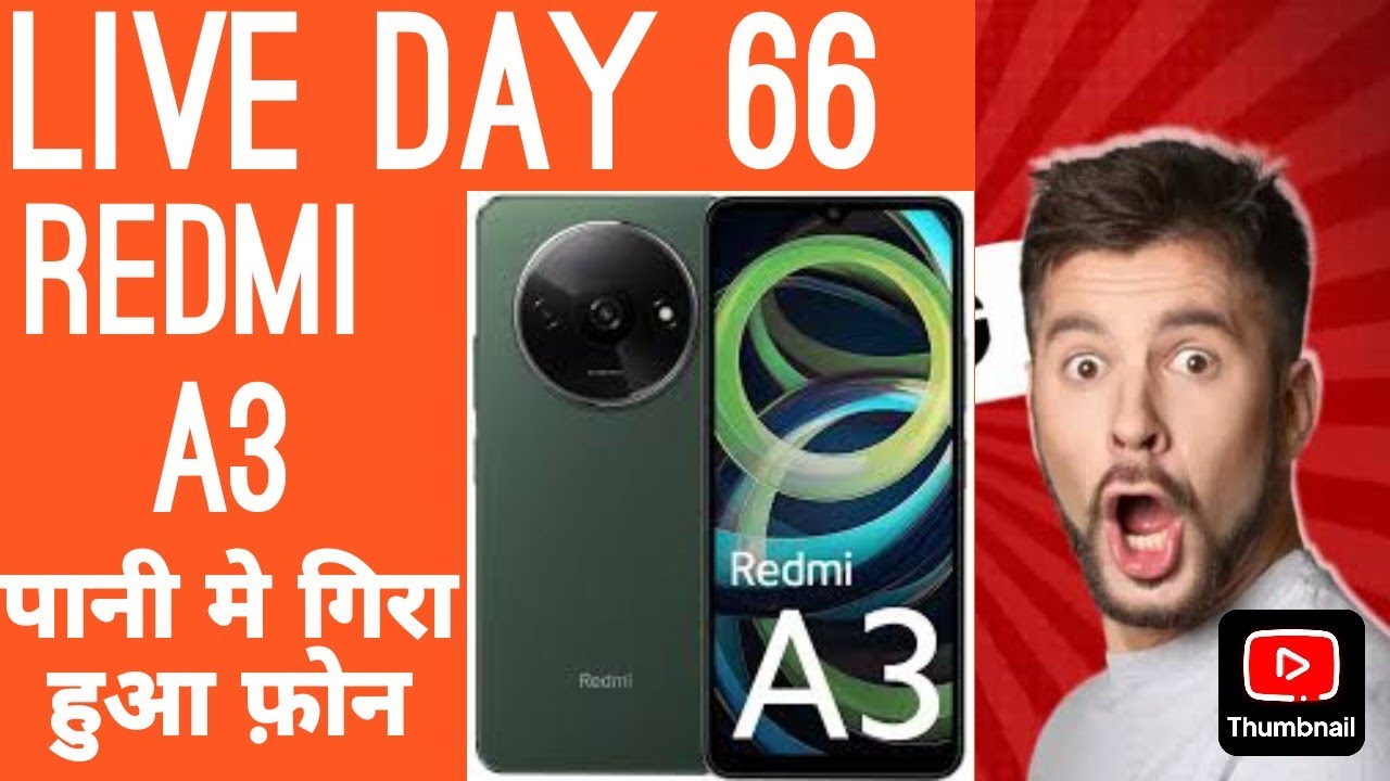 DAY 66 redmi a3 dead phone water damage REPAIR video