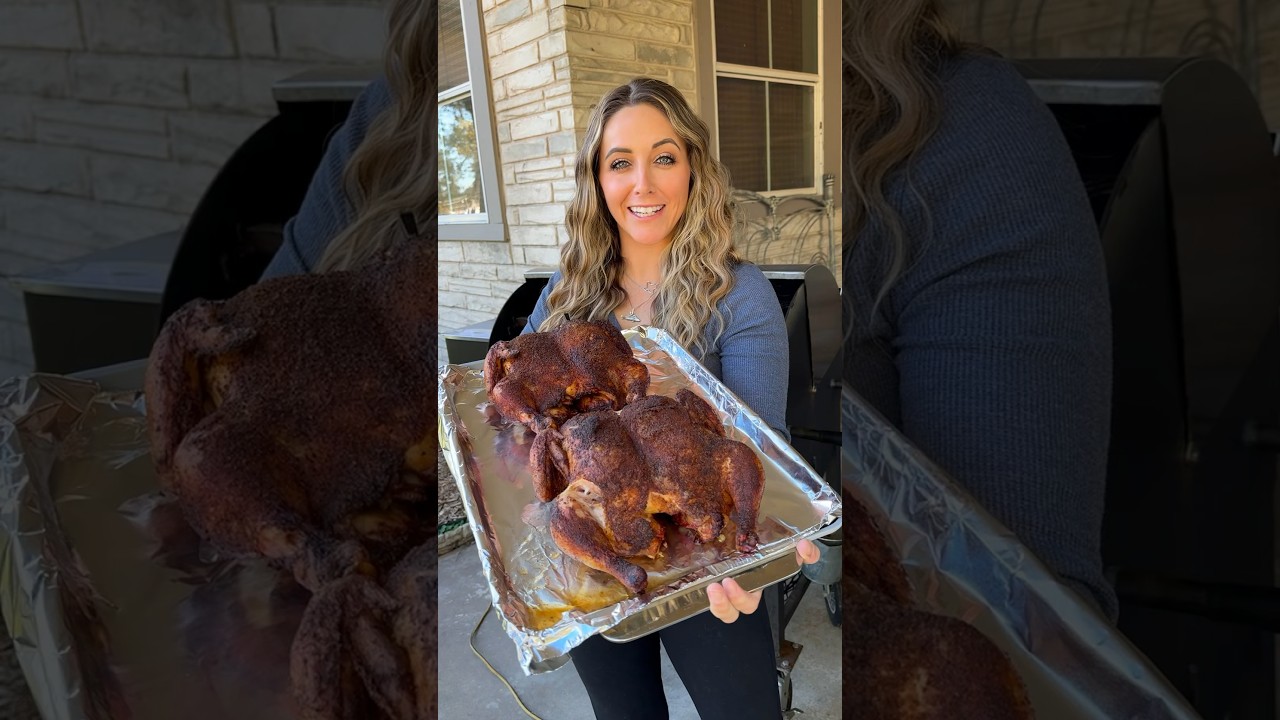 Куры-коптильни Spatchcock на гранулированной коптильне 🔥