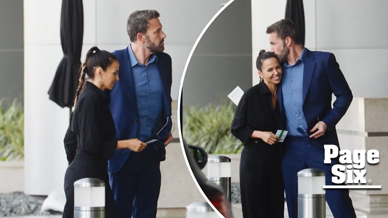 Ben Affleck kisses Matt Damon&rsquo;s wife Luciana Barroso&rsquo;s head after Jennifer Lopez handhold