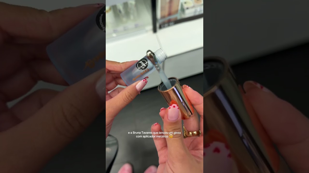 eu to amando os lan&ccedil;amentos da Bruna Tavares🩵🧊 #gloss #lan&ccedil;amento #brunatavares #maquiagem