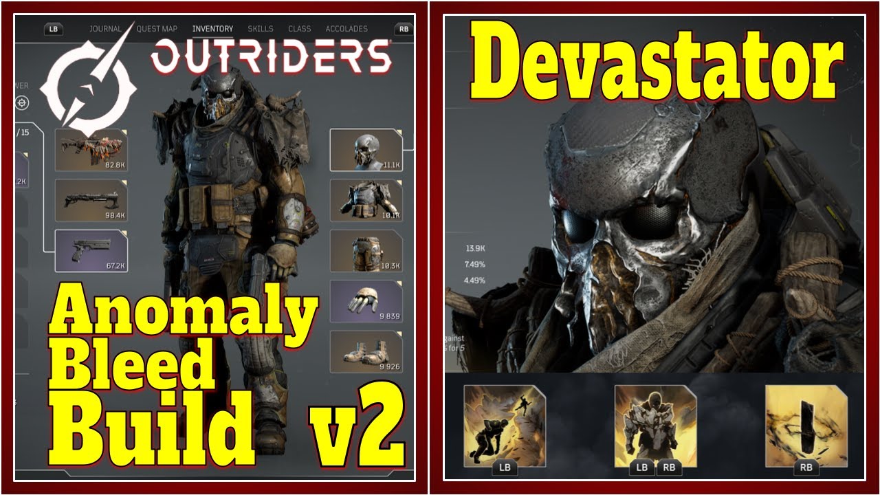 Outriders - Devastator CT15 Anomaly Bleed Build (v2) 800K-1.2M AoE DMG, Good Crowd Control