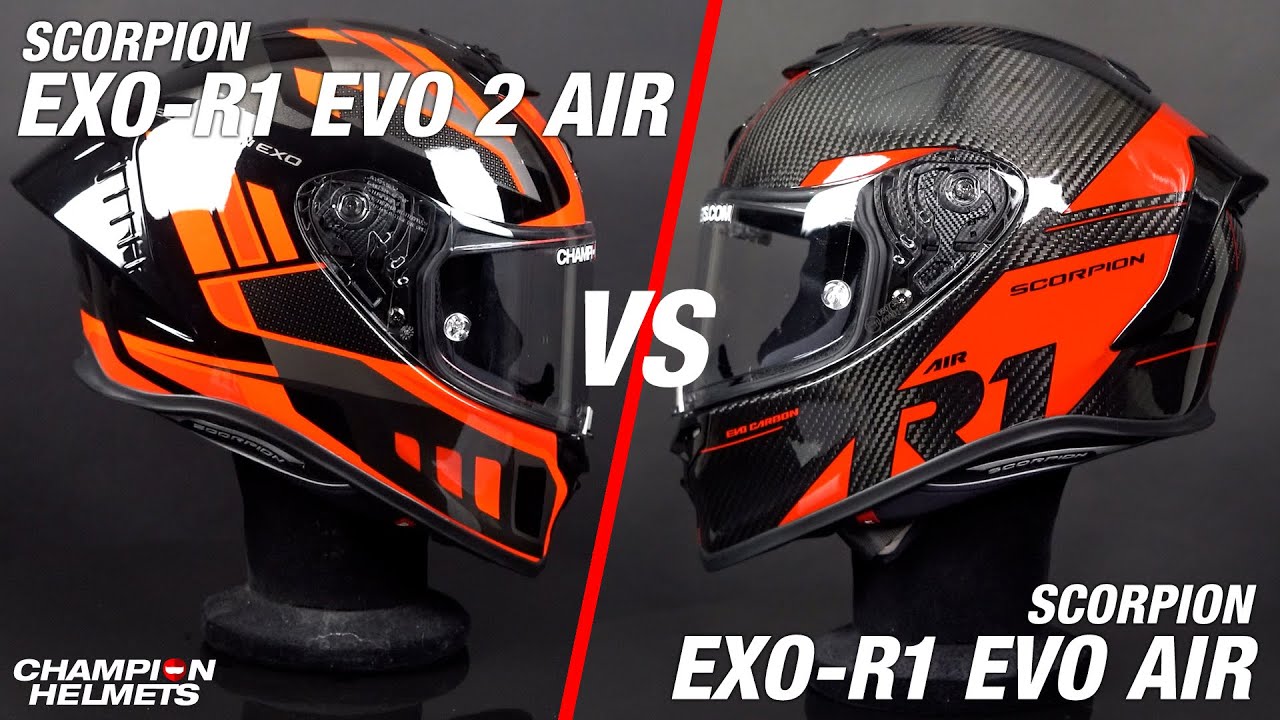 Scorpion EXO-R1 EVO 2 Air VS Scorpion EXO-R1 EVO Air | Which Helmet Should You Choose?