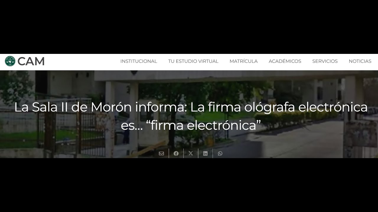 La Sala II de Morón informa: La firma ológrafa electrónica es… “firma electrónica”