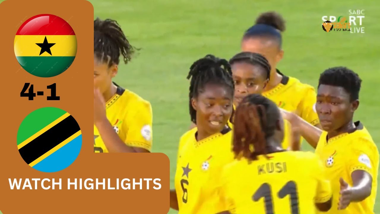 GHANA VS TANZANIA(4-1)-WAFCON 2024-GOALS&HIGHLIGHTS