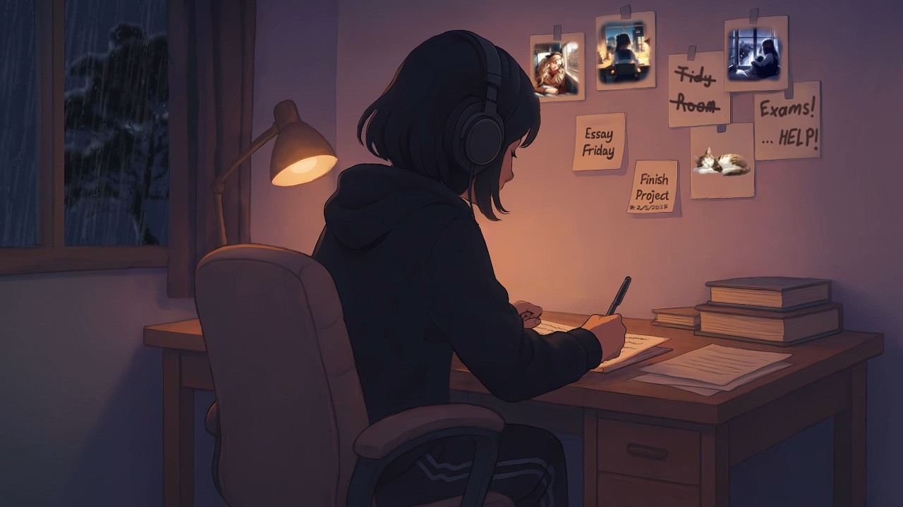 Chillhop Jazz Ambience ☕🎷 | Cozy Study Music for Focus, Relaxation & Late Nights