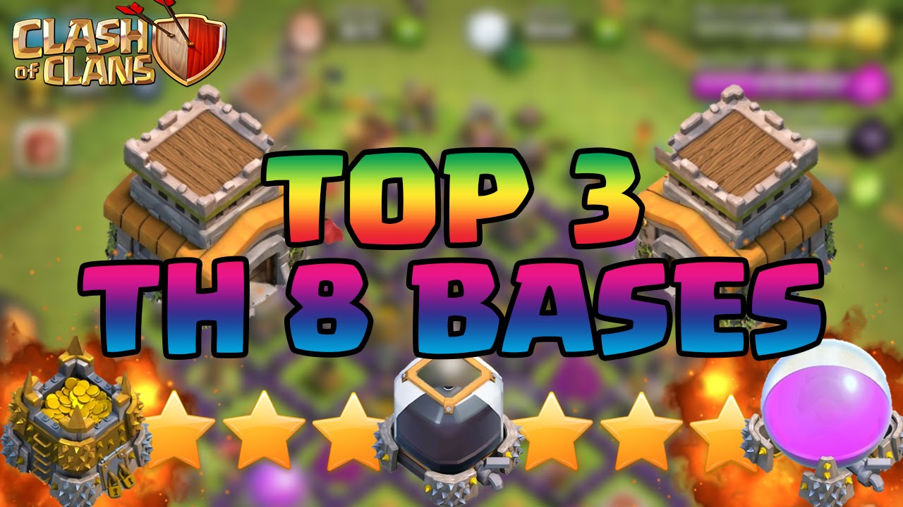 Clash Of Clans BEST Town Hall 8 (TH8) Defense Strategy FARMING/WAR/TROPHY/HYBRID Base Design 2015