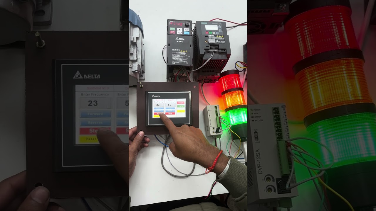 PLC HMI VFD Communication |  plc vfd communication |