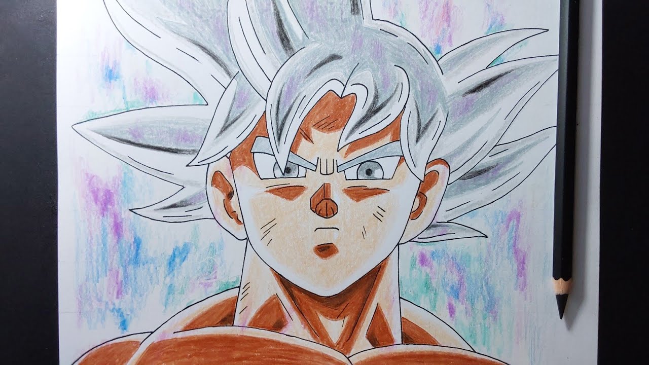 How to draw Goku Ultra Instinct | how to draw anime step by step | easy anime drawing