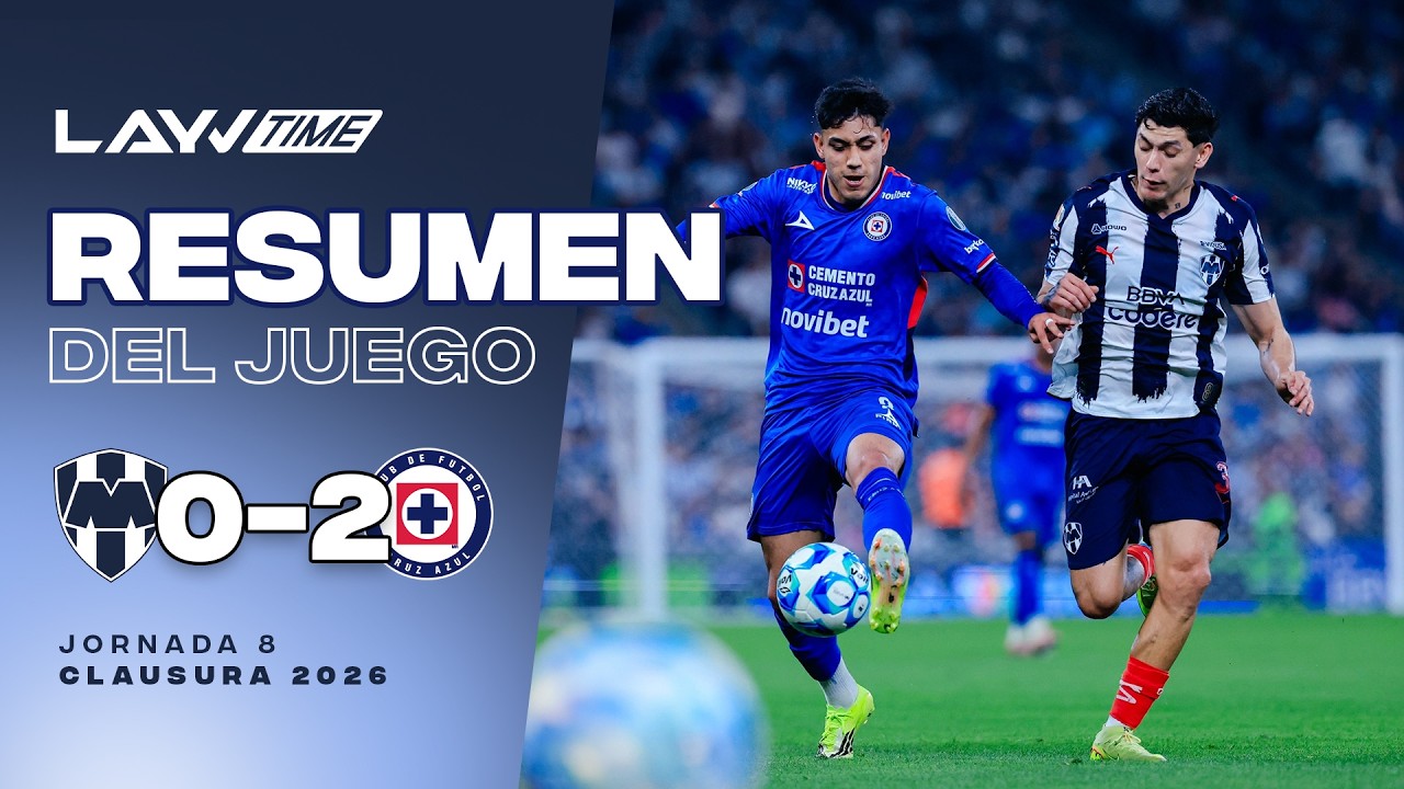 ¡Victoria de La Máquina! | Monterrey 0 - 2 Cruz Azul | Resumen y Goles | Liga MX | Layvtime
