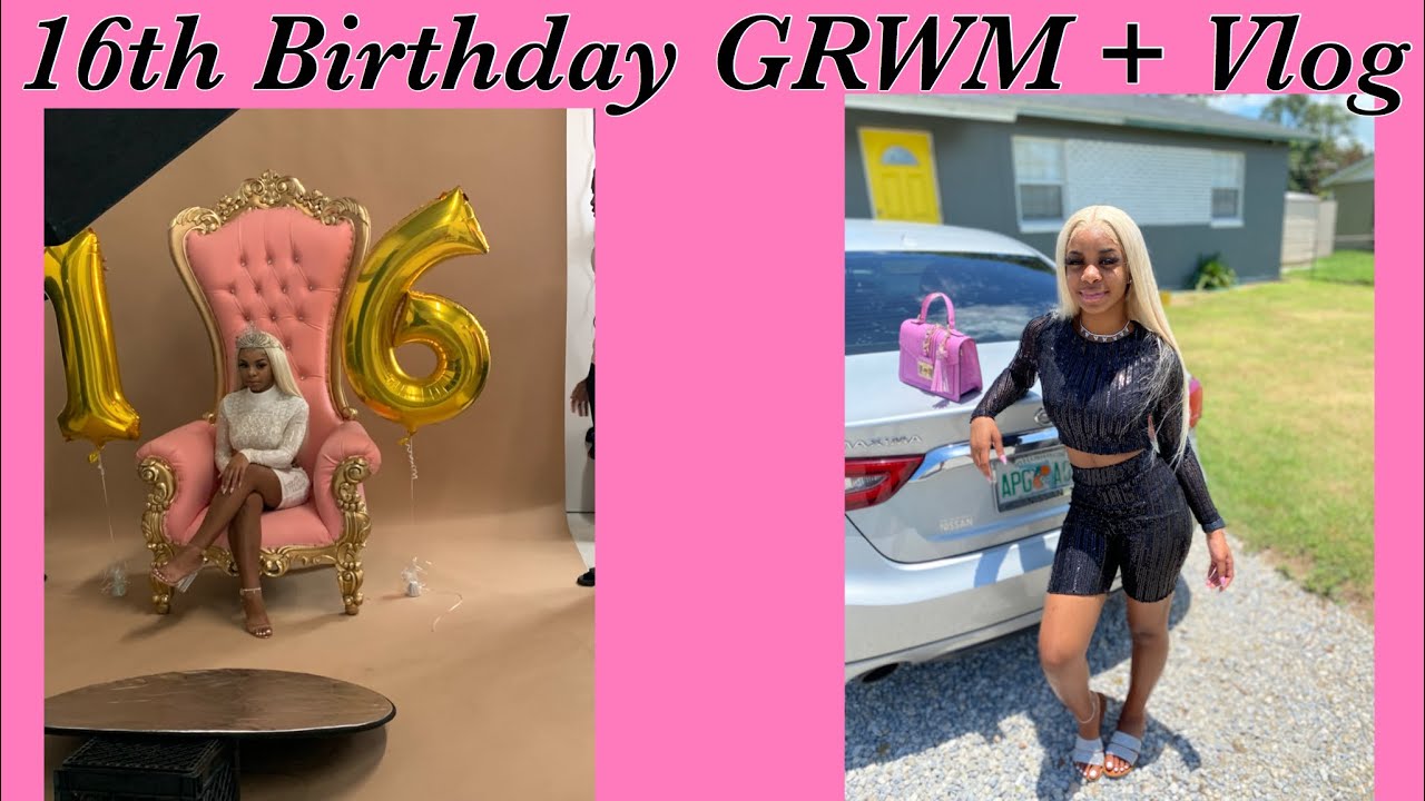 16th Birthday / photoshoot GRWM + Vlog