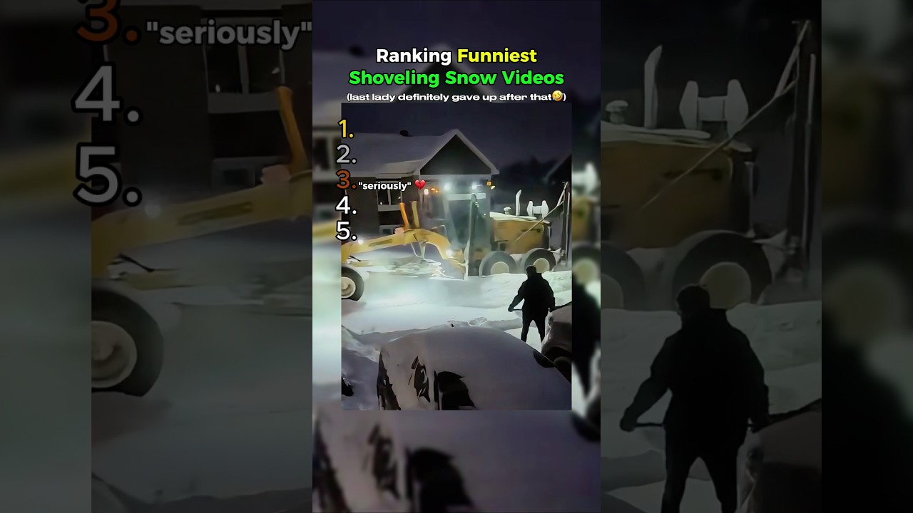 Ranking the Funniest Shoveling Snow Winter Videos 😭