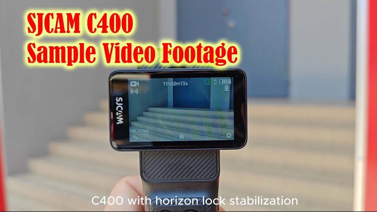 SJCAM C400 combo / Pocket 4K video footage and full sample