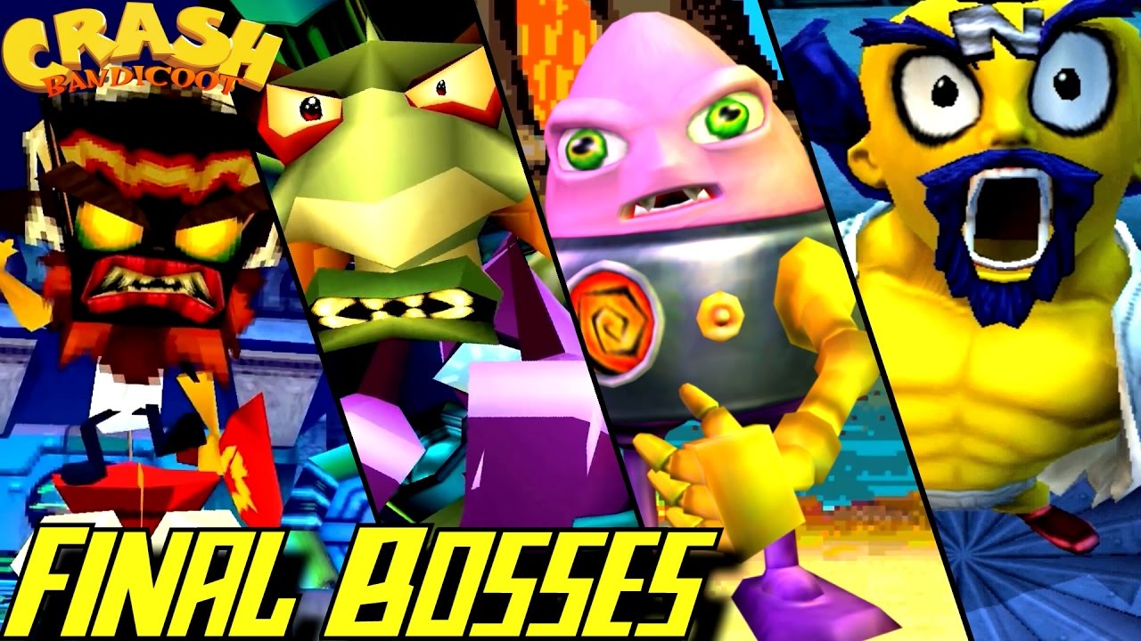Evolution of Final Bosses in Crash Bandicoot Games (1996-2016)