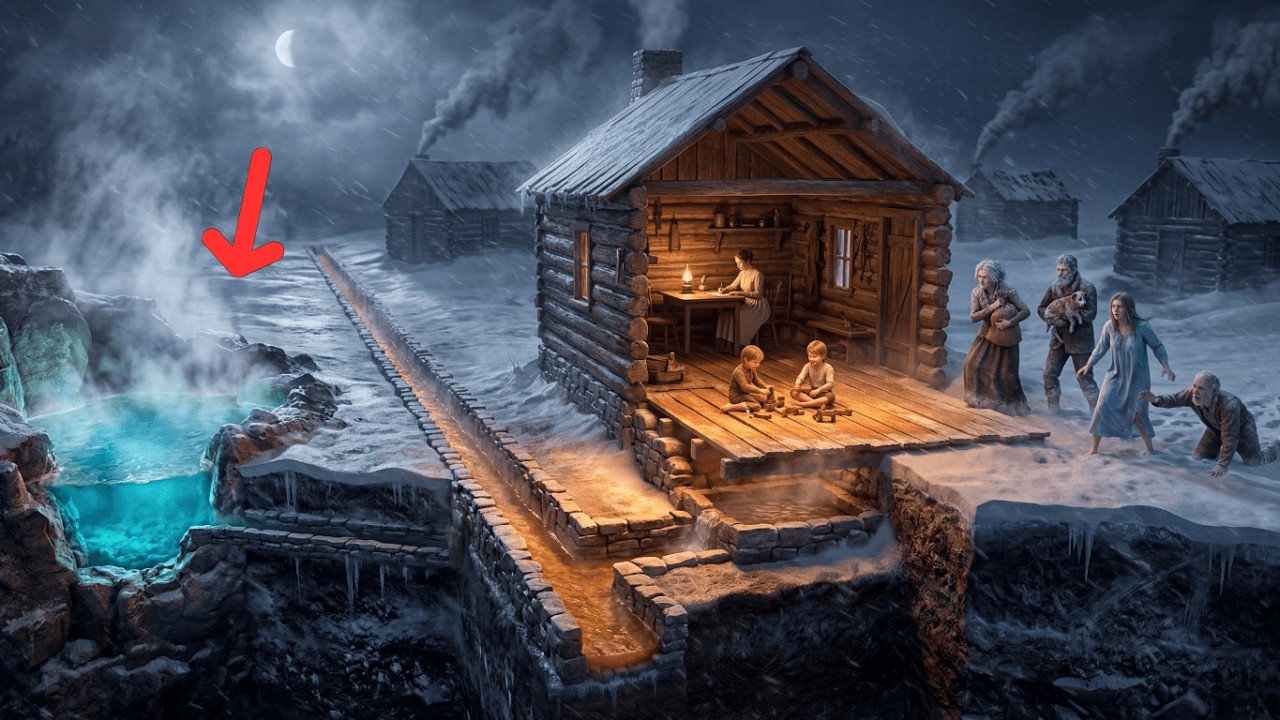 Thrown Out Before Winter, She Dug a Trench From the Hot Spring to Her Cabin — Warm Water Ran Under