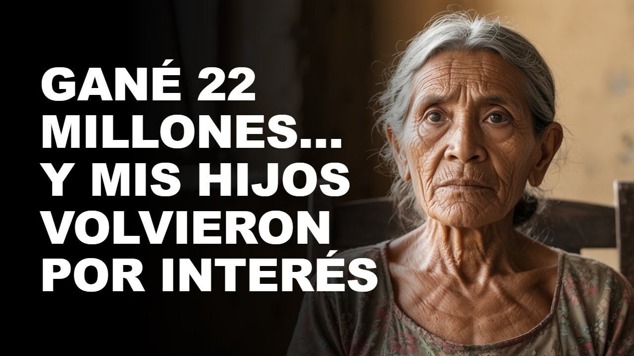 Ganó 22 MILLONES… PERO sus hijos volvieron por interés (y ella hizo lo impensable)