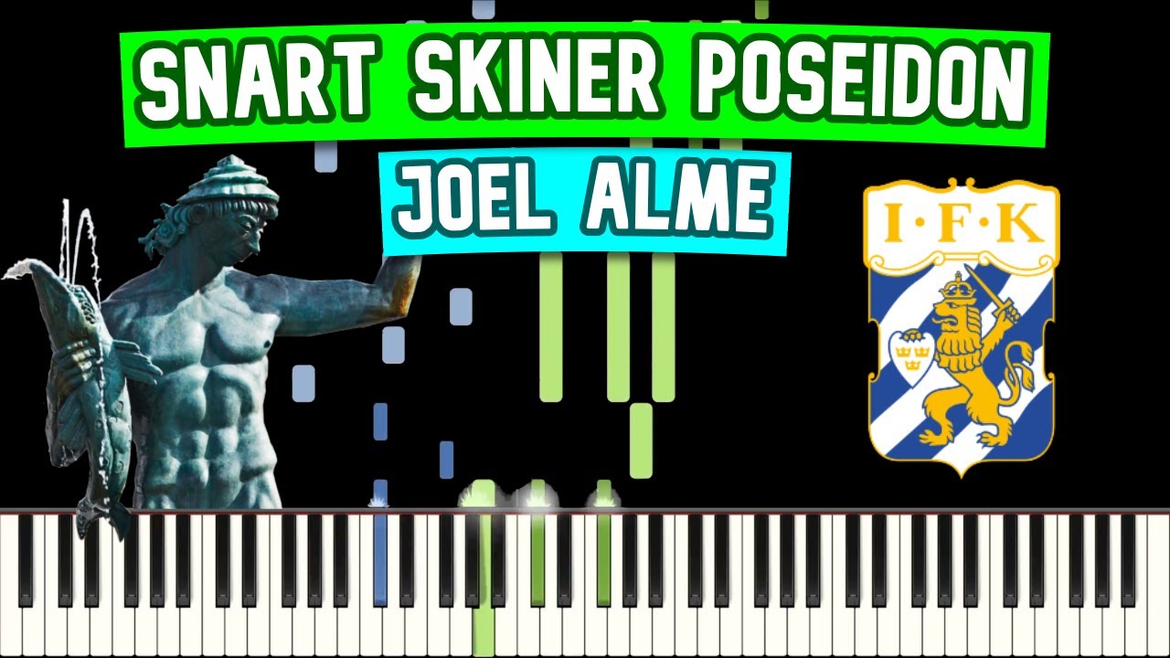 Snart Skiner Poseidon - Joel Alme (Piano Tutorial)