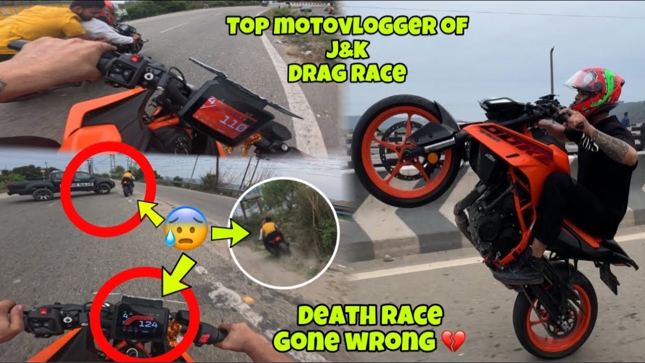 Death Race of Top Motovlogger of J&k 😰 || Gone wrong 💔|| RAJA DC  | JANNU STUNTZ
