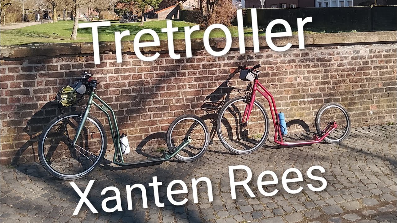 Mit dem Tretroller von Xanten nach Mehrhoog Wal im Dom & Planetenweg Rees