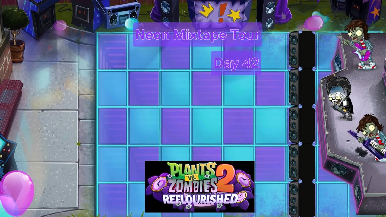 PvZ2 Reflourished - Neon Mixtape Tour Day 42 - Zombot Multi-Stage Masher 2.0 Boss Fight