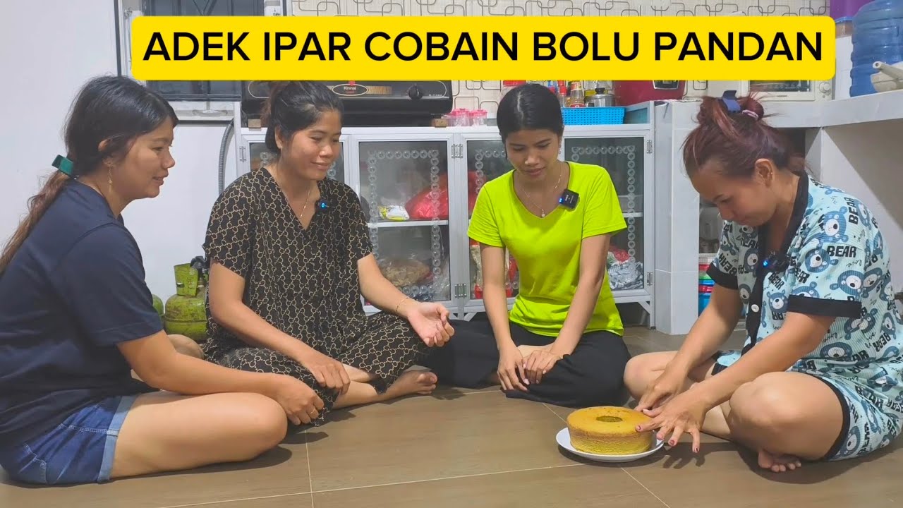 BUAT BOLU PANDAN KASIH KELUARGA COBAIN DAN ANTAR SUSI SEKOLAH