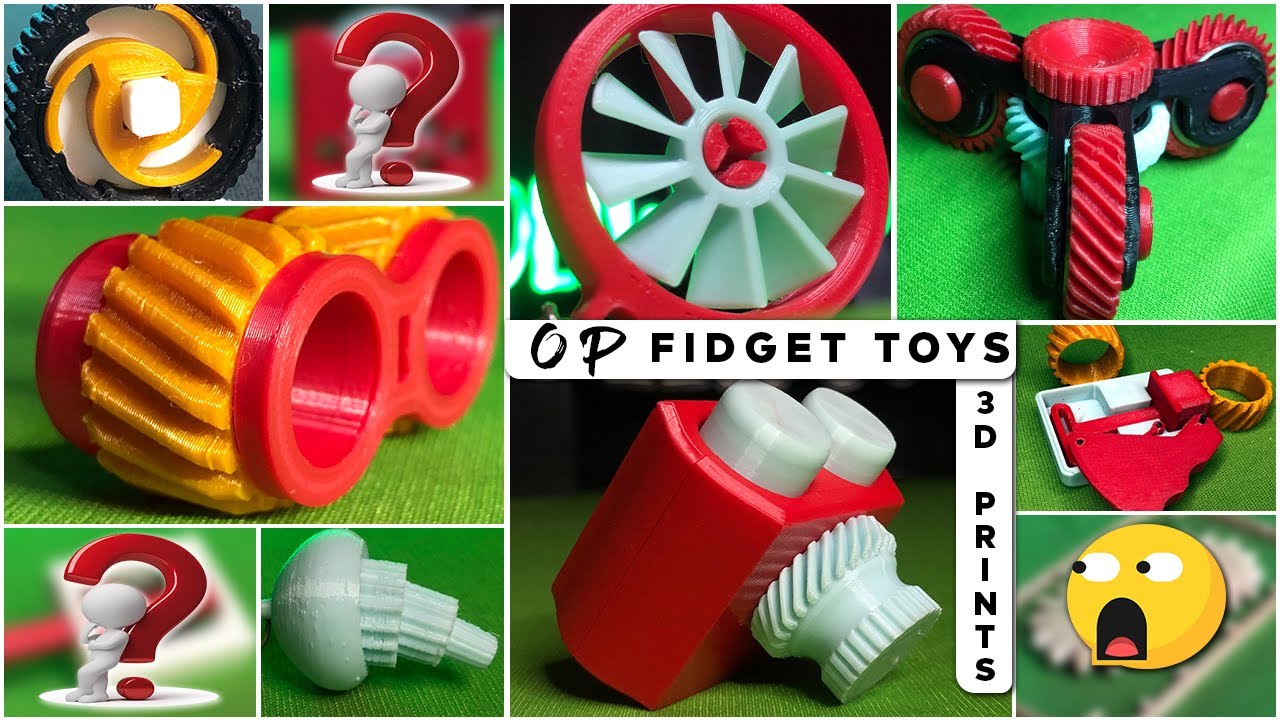 10 Fidget Toys That Will Keep You Occupied For Hours | 3D Printed Fidget Toys | #fidget #3dprinting