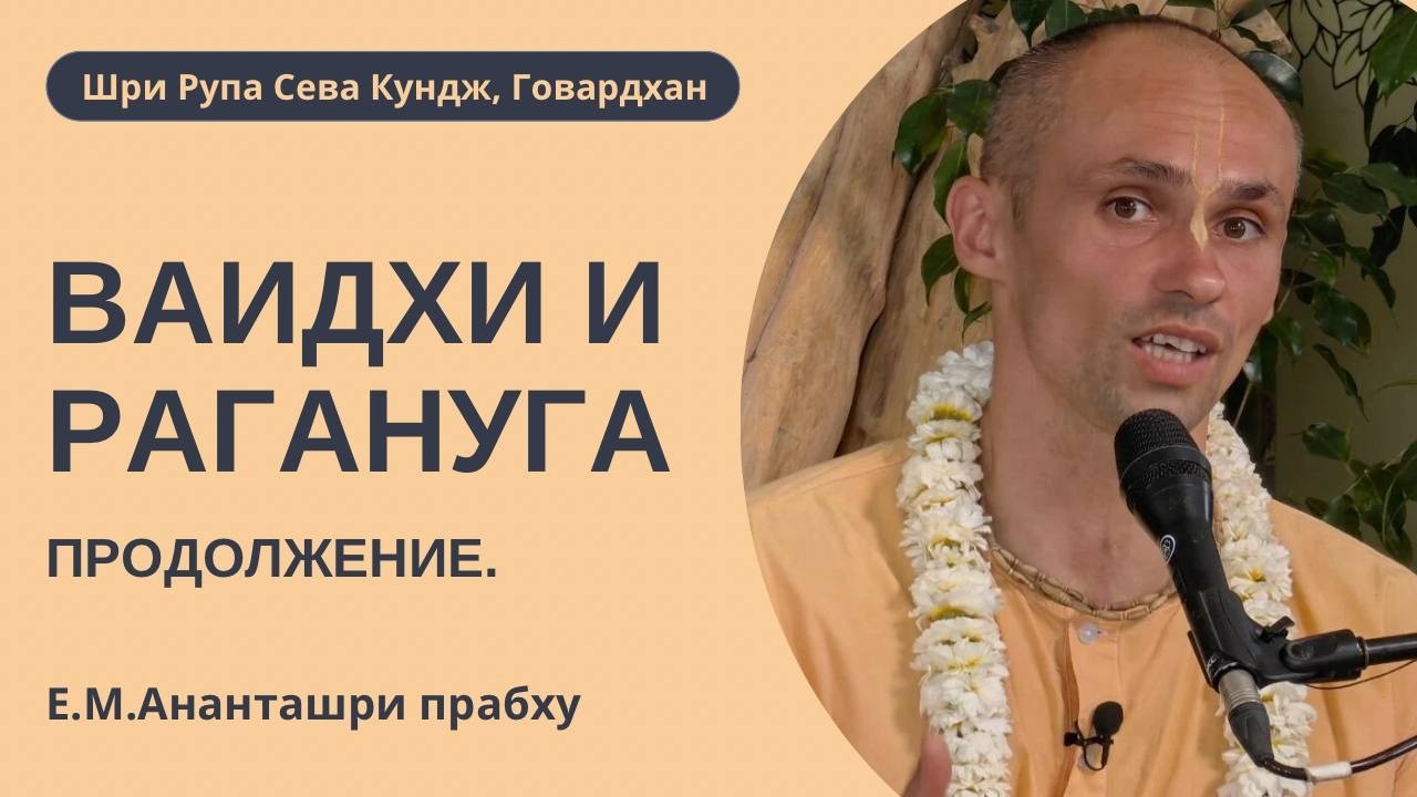 Вайдхи и Рагануга - продолжение. Абхидея ретрит, Ананташри Прабху, ШРСК (Говардхан), 14.03.2026.
