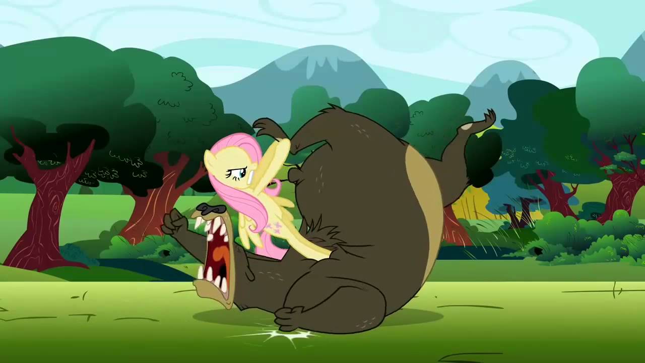 Fluttershy - (fighting scene)