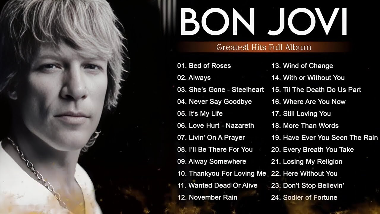 Bon jovi, Led Zeppelin, U2, Scorpions, Nirvana, Air Supply, Aerosmith   Slow Rock Love Song Nonstop
