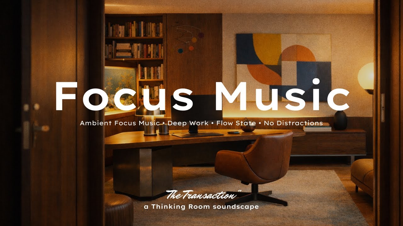 Thinking Room — The Transaction (Ambient Focus Music • Deep Work • Flow State • No Distractions)