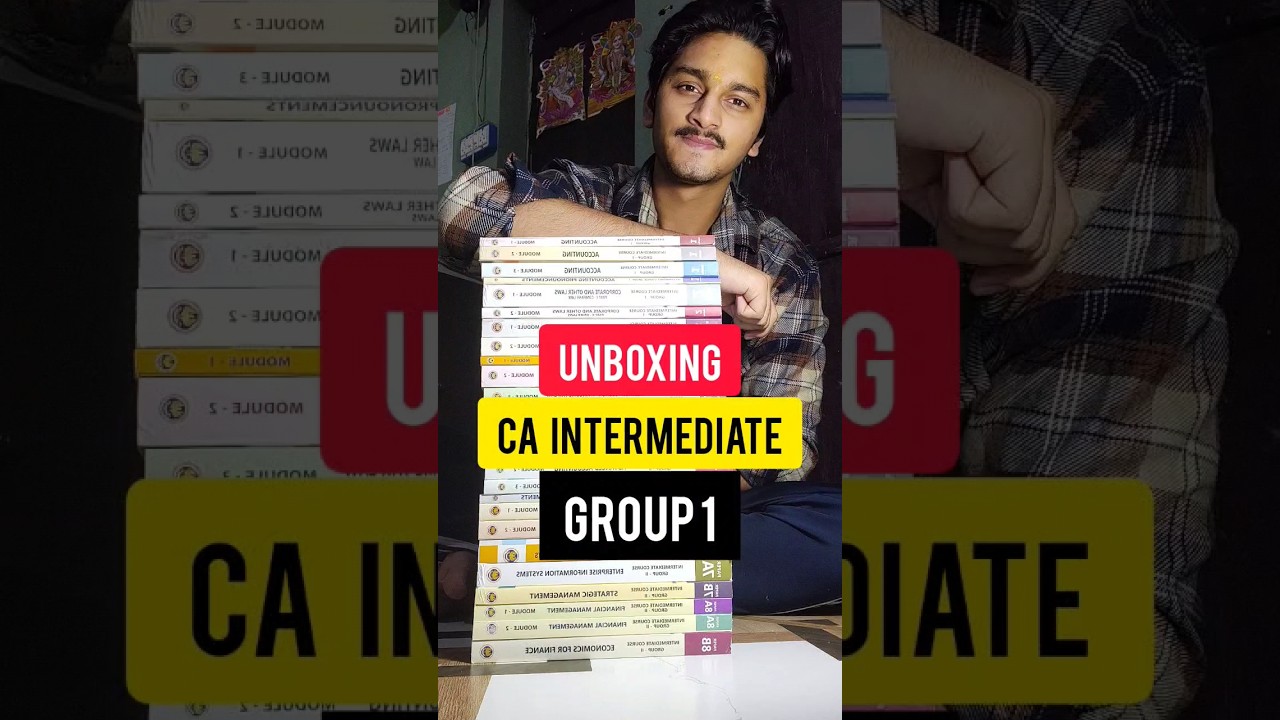 CA Intermediate group 1 ||books unboxing || #icai #unboxing #shortvideo @theicai@THEICAIBOS